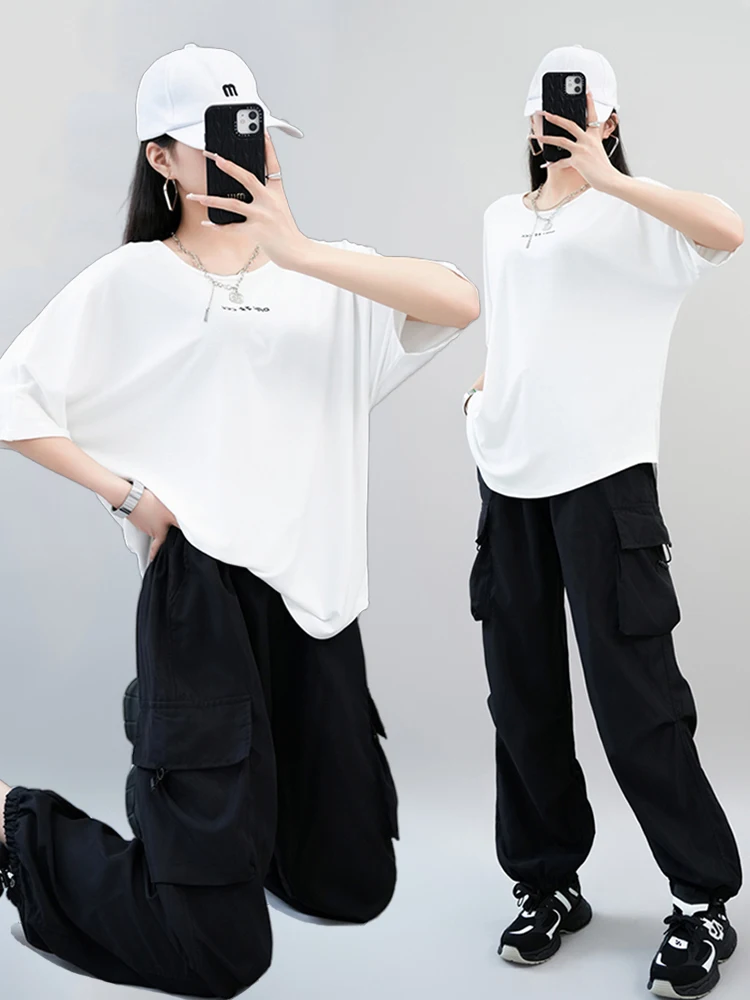 Stylish Short Sleeve Street Dance Outfit for Women's Group Students Cotton Work Pants Jazzy Hip Hop Performance Costume
Stylish Short Sleeve Street Dance Outfit for Women's Group Students Cotton Work Pants Jazzy Hip Hop Performance Costume