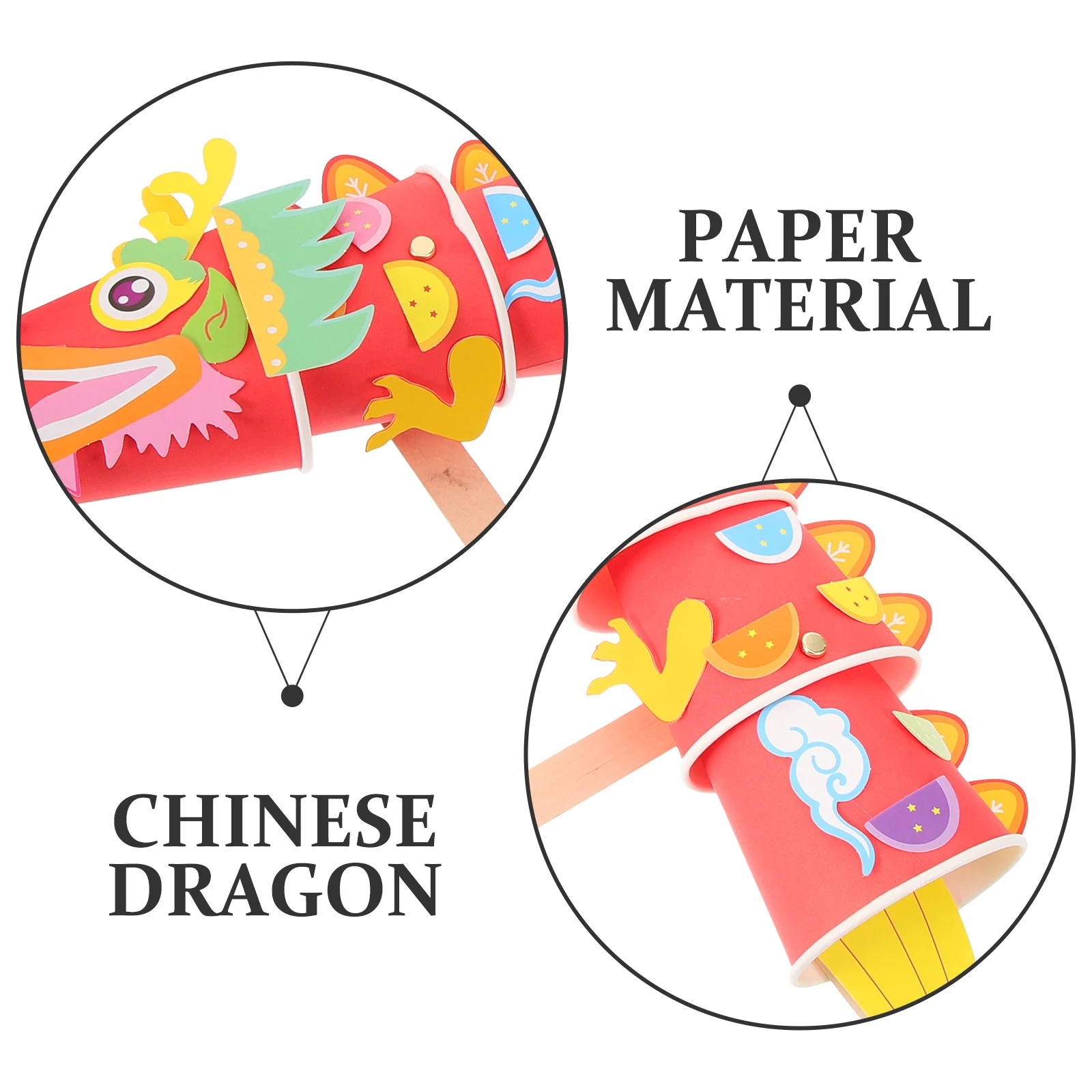1 Set Chinese New Year 3D Paper Dragon Decorations Handheld Diy Crafts Party Supplies For Kids Adults Festival Photo Props Red
1 Set Chinese New Year 3D Paper Dragon Decorations Handheld Diy Crafts Party Supplies For Kids Adults Festival Photo Props Red