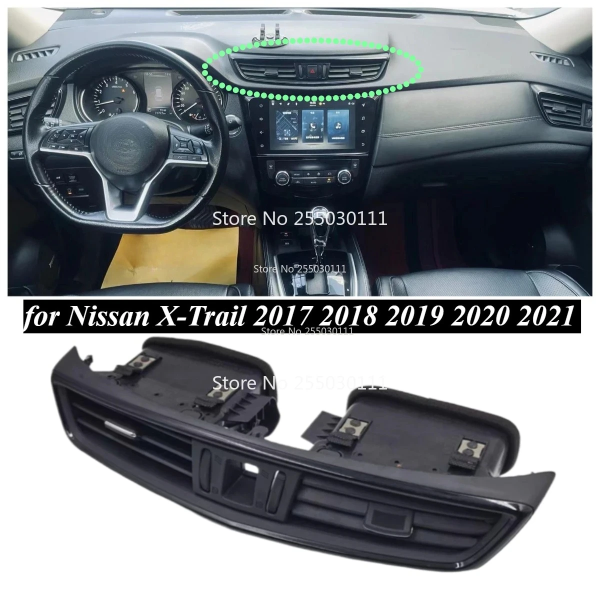 Auto Front Middle Dashboard Original Air Conditioning Outlet A/C Vent for Nissan X-Trail 2017 2018 2019 2020 2021
Auto Front Middle Dashboard Original Air Conditioning Outlet A/C Vent for Nissan X-Trail 2017 2018 2019 2020 2021