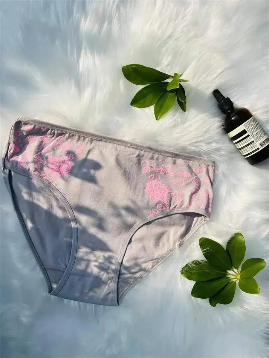 6pcs Floral Print Cotton Briefs Comfortable Breathable Stretchy Women Underwear
6pcs Floral Print Cotton Briefs Comfortable Breathable Stretchy Women Underwear