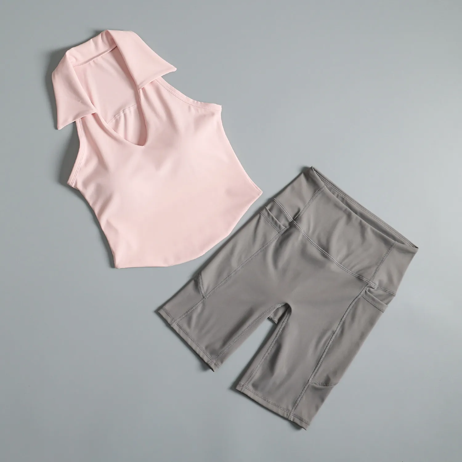 Yoga clothing suit for women summer slimming running training quick-drying vest high waist hip lifting yoga fitness cycling
Yoga clothing suit for women summer slimming running training quick-drying vest high waist hip lifting yoga fitness cycling