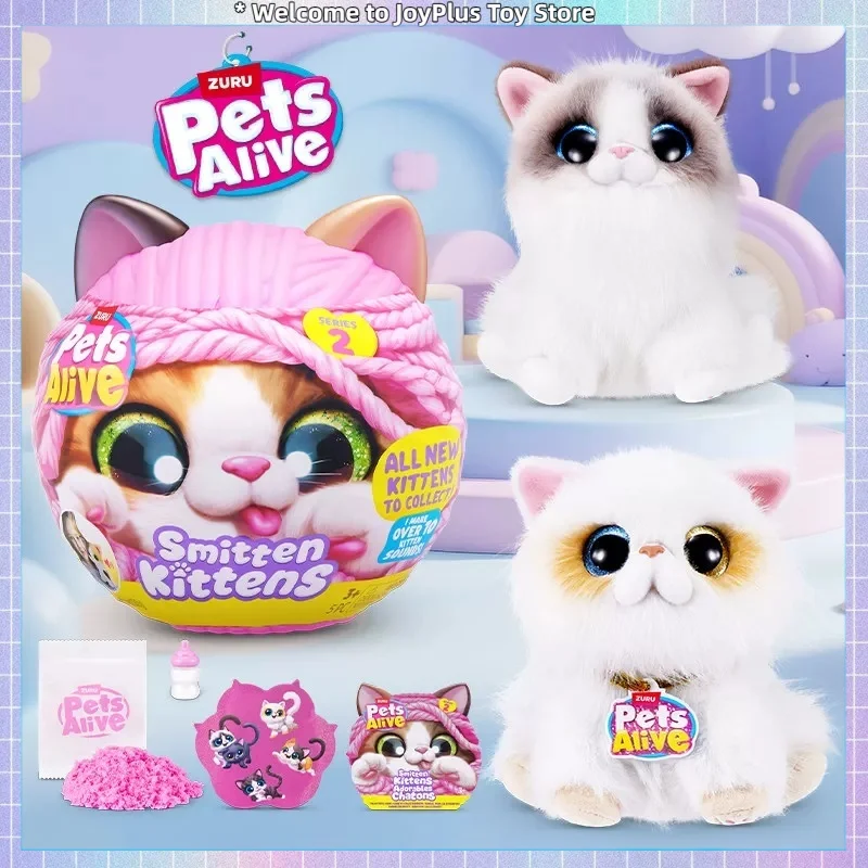 Zuru Pets Alive Smitten Kittens Series 2 Blind Box Furry Plush Cat Toys Kawaii Sound Toys Collectible Doll for Girls Kids Gift
Zuru Pets Alive Smitten Kittens Series 2 Blind Box Furry Plush Cat Toys Kawaii Sound Toys Collectible Doll for Girls Kids Gift