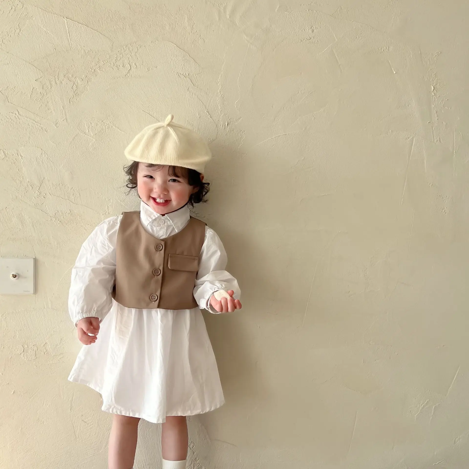 Girls Dress Skirt Shirt Dress Spring New Baby Korean Children's Clothing Baby Clothes
Girls Dress Skirt Shirt Dress Spring New Baby Korean Children's Clothing Baby Clothes