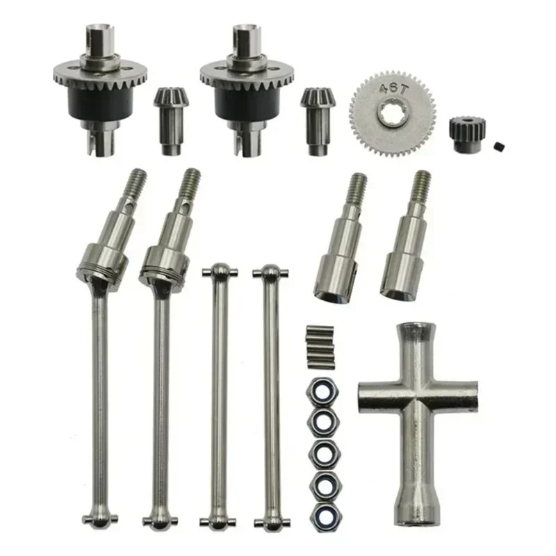 Metal Differential and Drive Shaft Set for SCY 16101 16102 16103 16201 Pro 1/16 Brushless RC Car Upgrades Parts
Metal Differential and Drive Shaft Set for SCY 16101 16102 16103 16201 Pro 1/16 Brushless RC Car Upgrades Parts