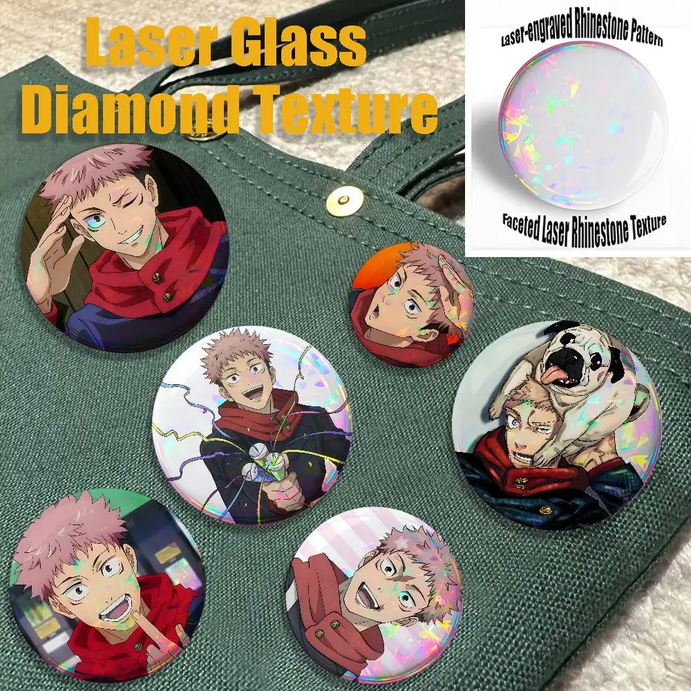 Y-Yuji Itadori Badges Creative Tinplate Button Pins Brooch Creative Quotes Badge Clothes Backpack Jewelry Gift
Y-Yuji Itadori Badges Creative Tinplate Button Pins Brooch Creative Quotes Badge Clothes Backpack Jewelry Gift