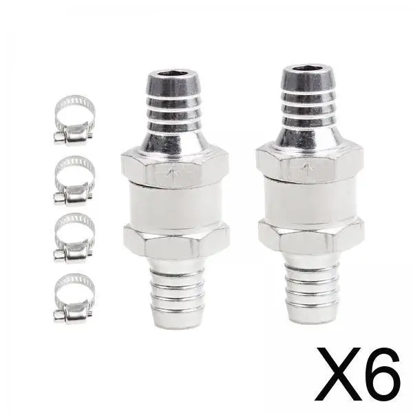 6x2 шт. обратный обратный клапан с 4 зажимами для шлангов, зажимы для топливопровода, масла, диаметр 12 мм
6x2 шт. обратный обратный клапан с 4 зажимами для шлангов, зажимы для топливопровода, масла, диаметр 12 мм