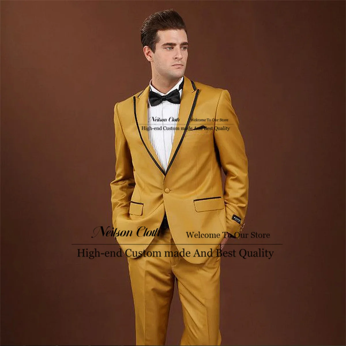 Fashion Business One Button Male Prom Blazers 2 Pieces Sets Peaked Lapel Men Suits For Wedding Slim Fit Groomsmen Costume Homme
Fashion Business One Button Male Prom Blazers 2 Pieces Sets Peaked Lapel Men Suits For Wedding Slim Fit Groomsmen Costume Homme
