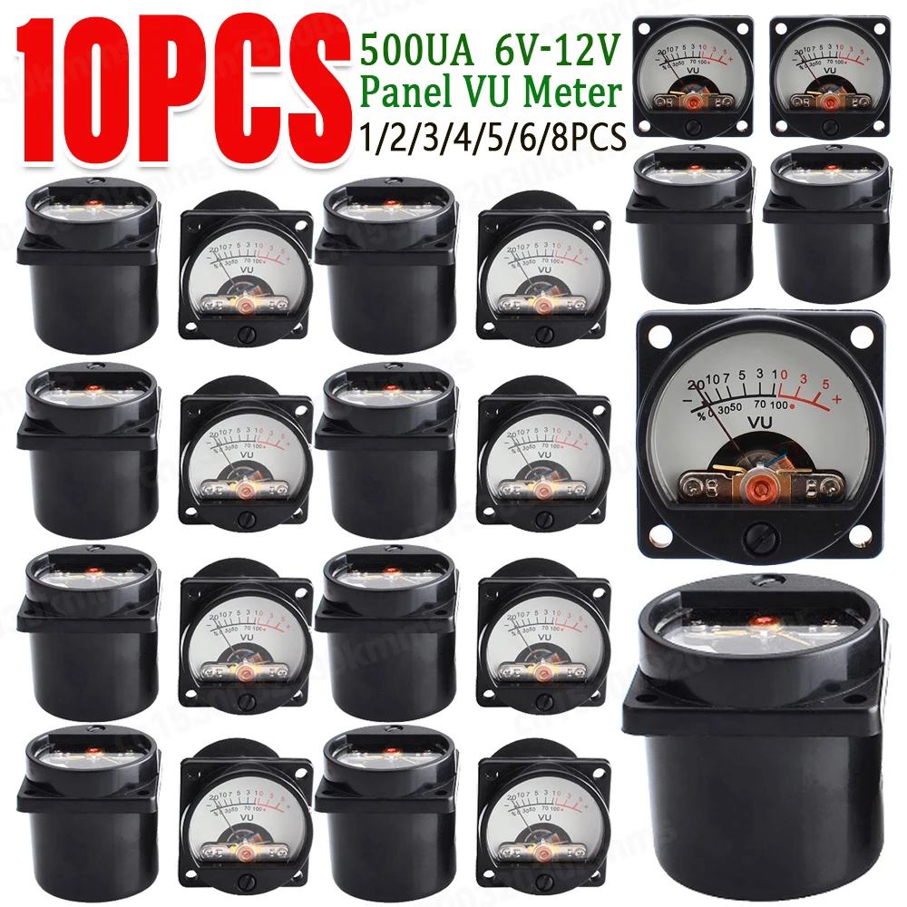1-10PCS 6V-12V Panel VU Meter Warm Back Light Recording 500UA VU Panel Meter VU Meter Audio Level Amp Meter
1-10PCS 6V-12V Panel VU Meter Warm Back Light Recording 500UA VU Panel Meter VU Meter Audio Level Amp Meter