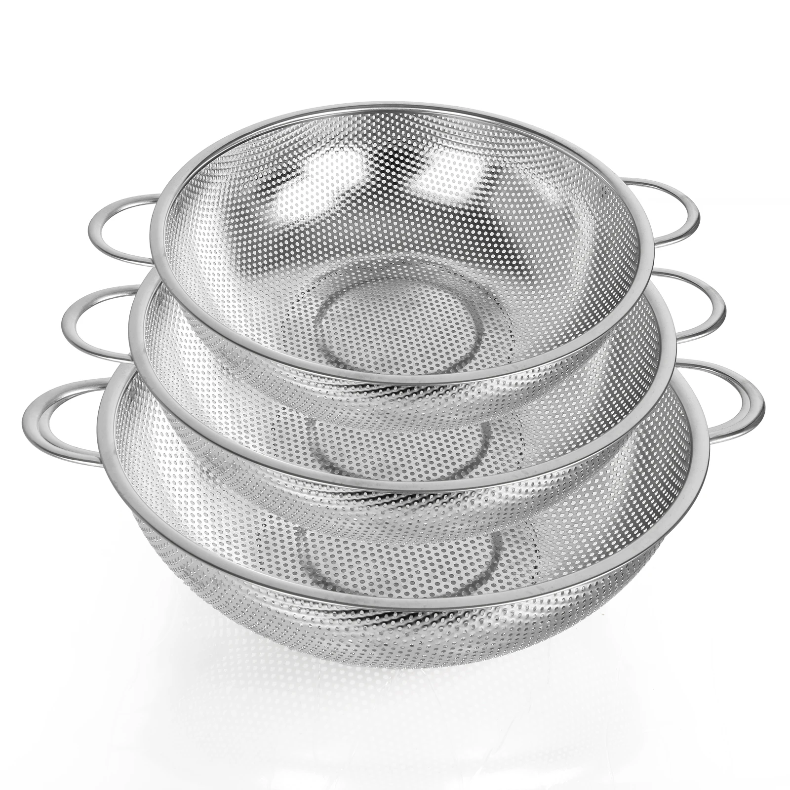 tastyWay All Purpose Stainless Steel Fine Mesh Strainer Net Baskets with Handles Resting Base Colander Set Kitchen Supplies
tastyWay All Purpose Stainless Steel Fine Mesh Strainer Net Baskets with Handles Resting Base Colander Set Kitchen Supplies