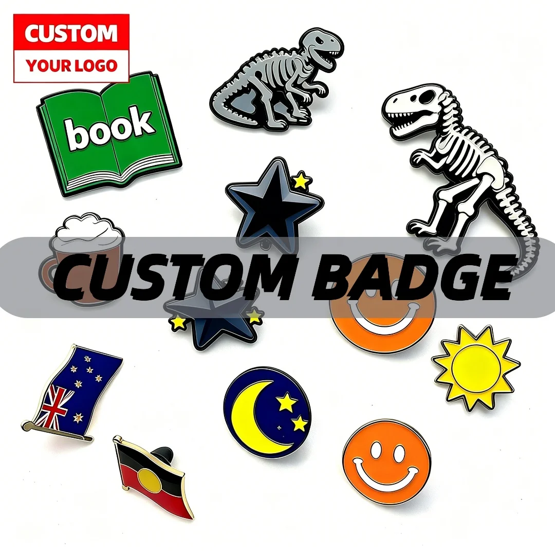 Manufacturer Factory Custom Fashion Cute Pins Metal Logo Badges Brooch Hard Soft Enamel Pins Lapel Pins for Important Days
Manufacturer Factory Custom Fashion Cute Pins Metal Logo Badges Brooch Hard Soft Enamel Pins Lapel Pins for Important Days
