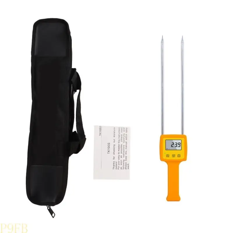 P9FB Grains Moisture Tester Large Display Grains Humidity Meter Digital Grains Meter Double Probes for Wheat Corn Bean Peanut
P9FB Grains Moisture Tester Large Display Grains Humidity Meter Digital Grains Meter Double Probes for Wheat Corn Bean Peanut