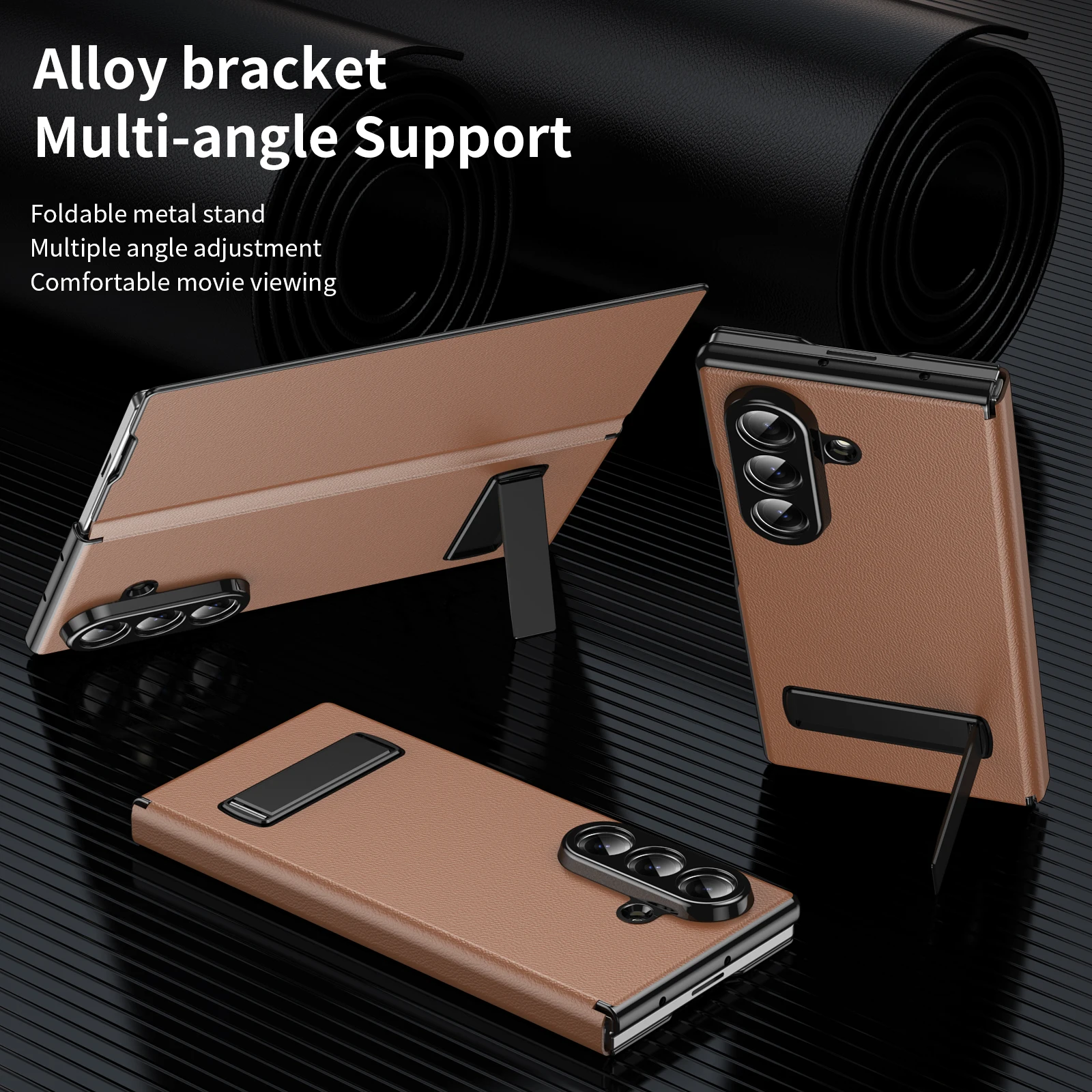 Flip phone case stand for Samsung Z Fold 8, freely rotatable, full coverage, drop-proof, and scratch-resistant
Flip phone case stand for Samsung Z Fold 8, freely rotatable, full coverage, drop-proof, and scratch-resistant