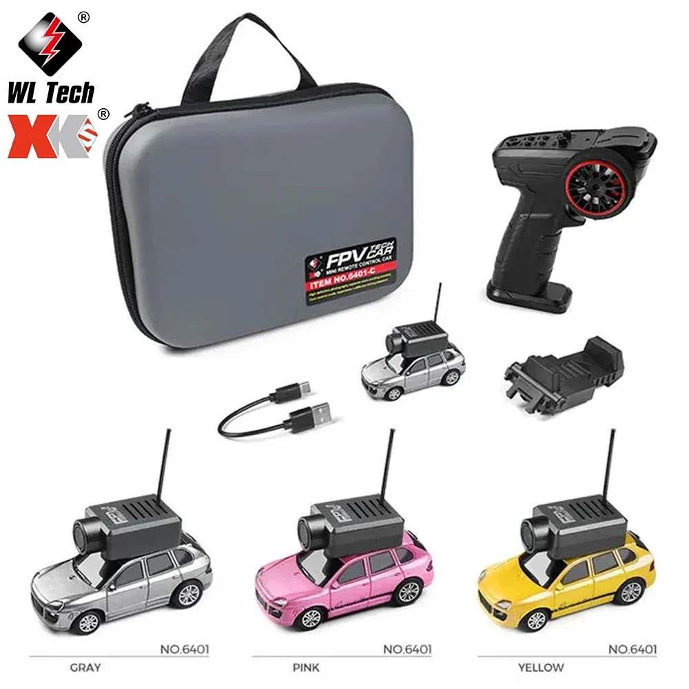 Wltoys 6401/6401-C 1/64 FPV First Person View mini RC Car 2.4GHz With a gyroscope with 720P Camera Racing Toy for Kids Gift 
Wltoys 6401/6401-C 1/64 FPV First Person View mini RC Car 2.4GHz With a gyroscope with 720P Camera Racing Toy for Kids Gift