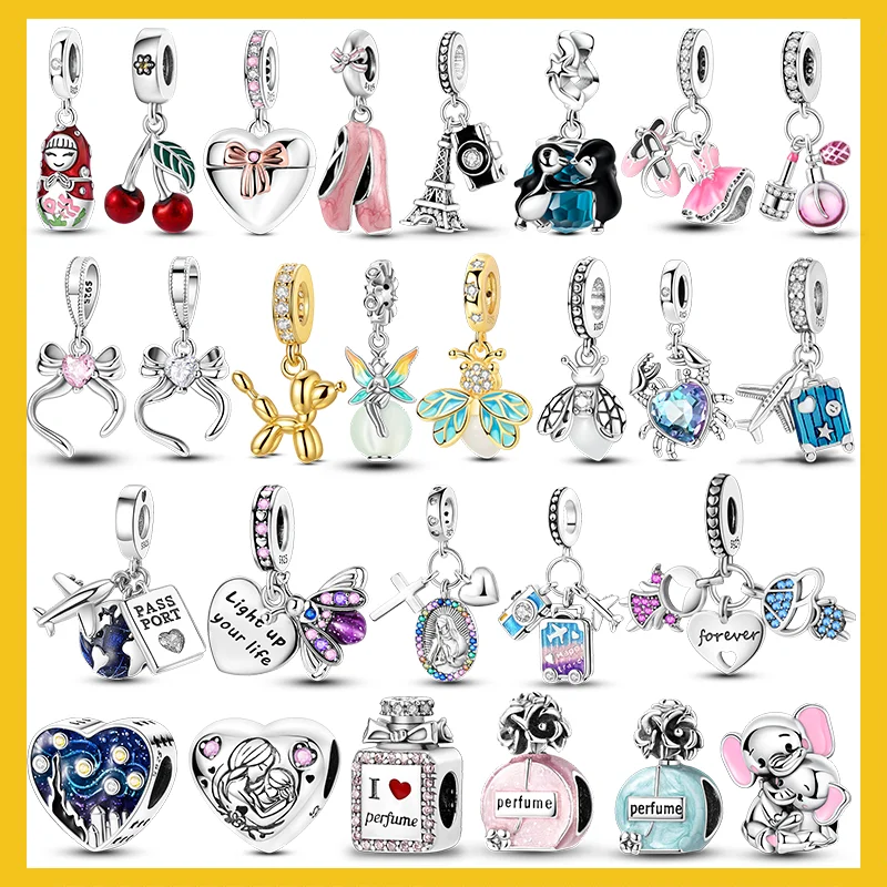 Hot Sale Charms Beads 925 Sterling Silver Polka Dot Nesting Doll Luminous Firefly Pink Bow Beads Fit DIY Bracelets Jewelry
Hot Sale Charms Beads 925 Sterling Silver Polka Dot Nesting Doll Luminous Firefly Pink Bow Beads Fit DIY Bracelets Jewelry