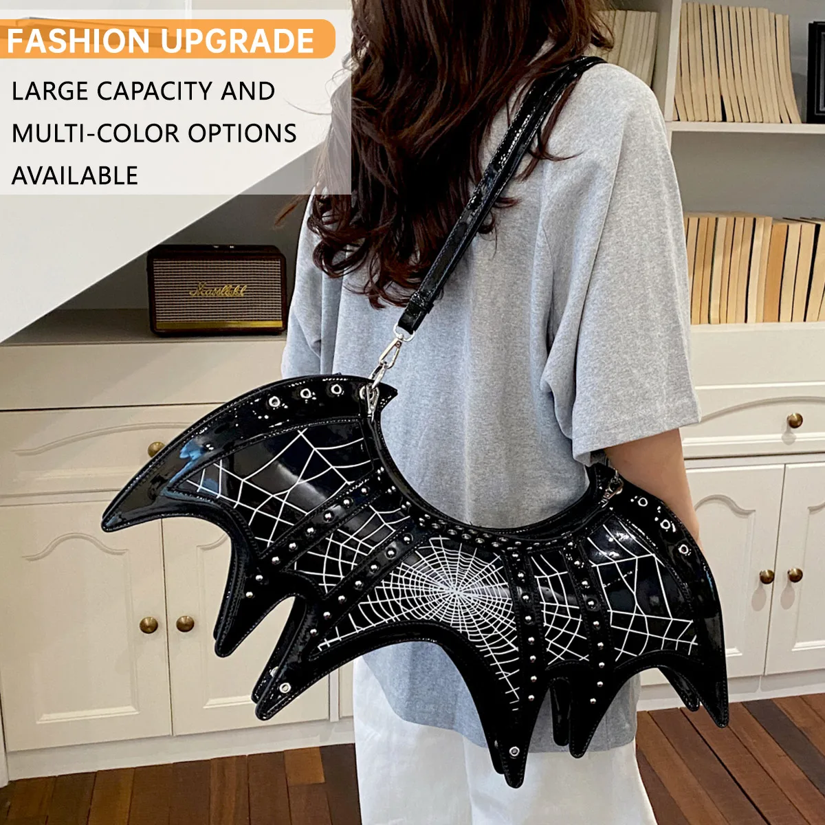 Cross-Border Amazon New Style Women's Bag European and American Punk Creative Bat Design Skull Head Women's Shoulder Crossbody Bag for Students
Cross-Border Amazon New Style Women's Bag European and American Punk Creative Bat Design Skull Head Women's Shoulder Crossbody Bag for Students