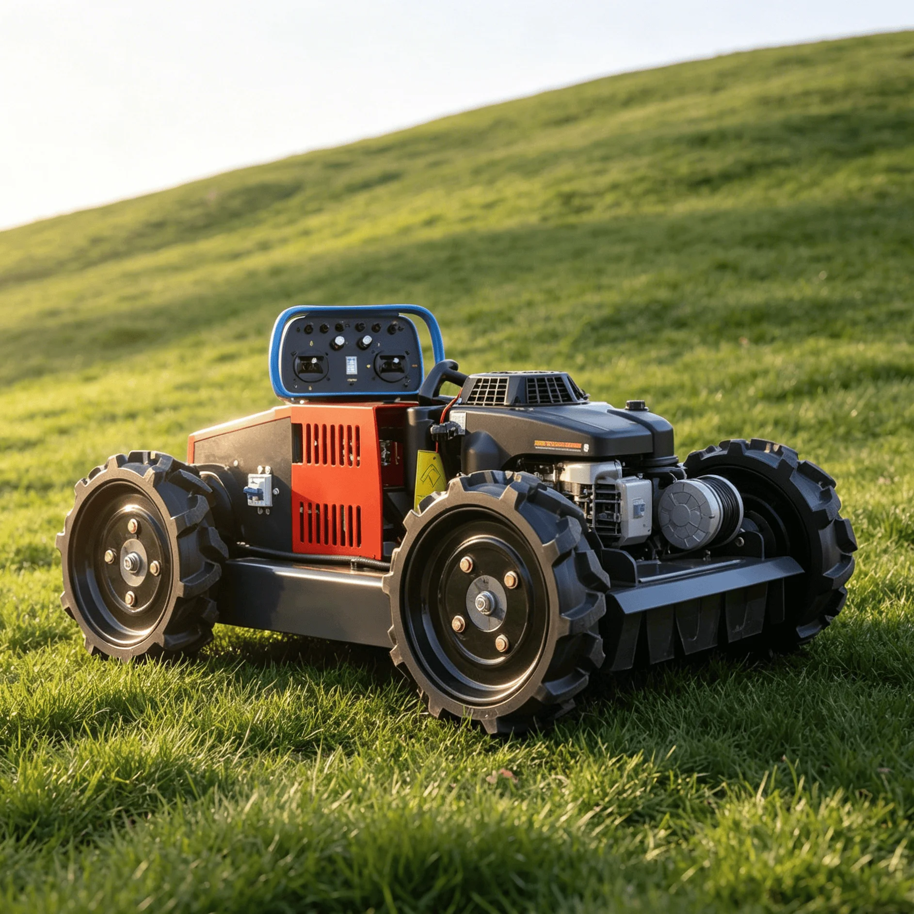Customized cold resistant petrol robot lawn mower remote stable startup for highland hillside villa lawn trimming seasonal garde
Customized cold resistant petrol robot lawn mower remote stable startup for highland hillside villa lawn trimming seasonal garde