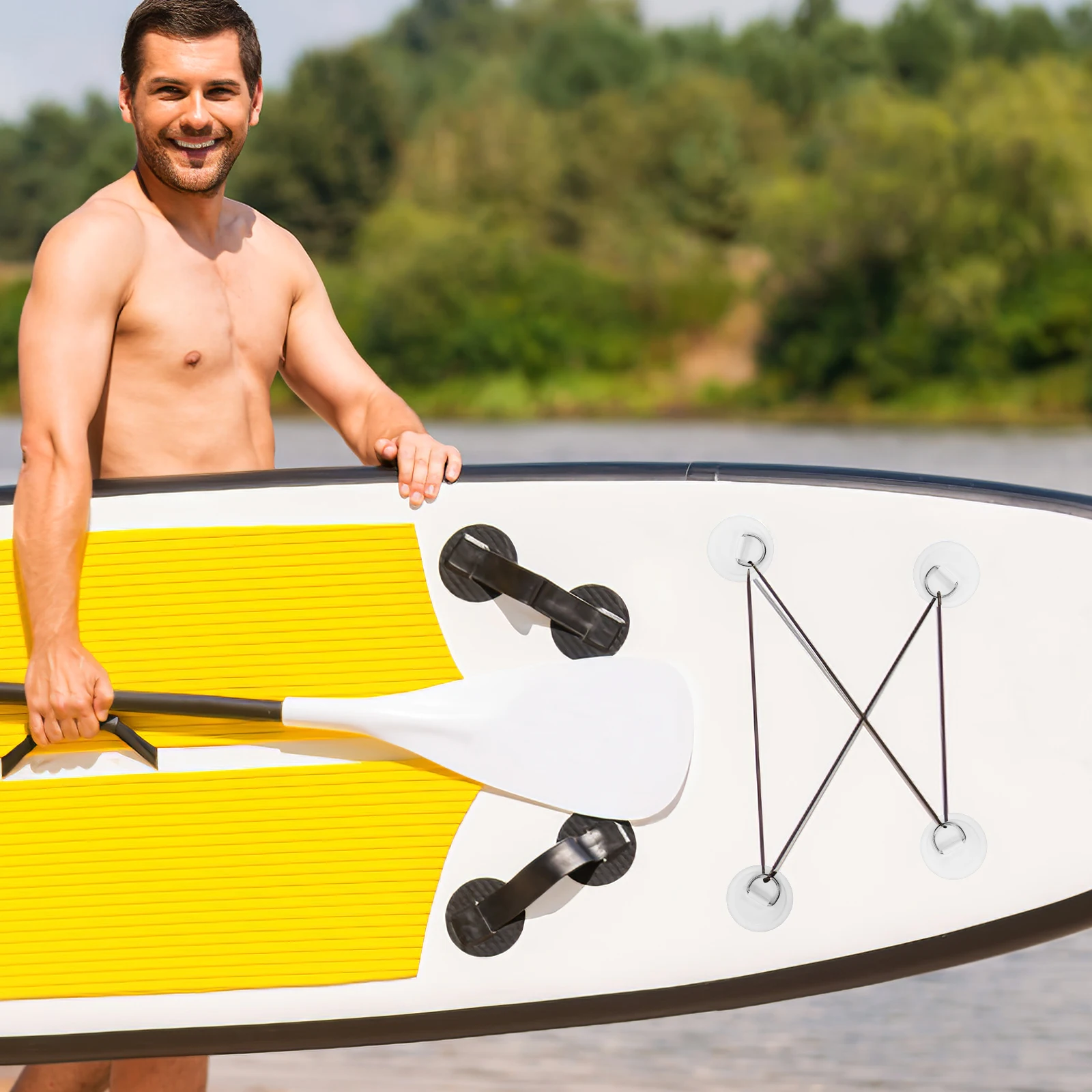 5 White D Ring Pads PVC Patch for Kayak Mounting Hooks Wear Resistant Reliable Surfboard Paddle Board Inflatable Boat Outdoor
5 White D Ring Pads PVC Patch for Kayak Mounting Hooks Wear Resistant Reliable Surfboard Paddle Board Inflatable Boat Outdoor