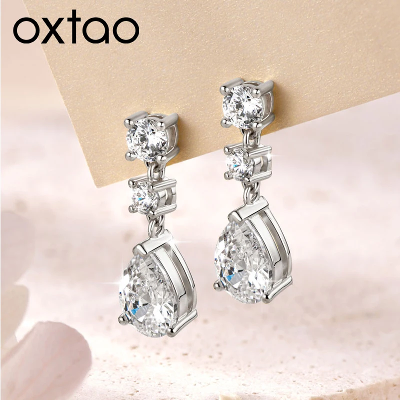 OXTAO Women's Drop Earrings Female Jewelry Teardrop Cubic Zirconia Luxury Versatile Bride Wedding Trendy Gift 14K Gold Filled
OXTAO Women's Drop Earrings Female Jewelry Teardrop Cubic Zirconia Luxury Versatile Bride Wedding Trendy Gift 14K Gold Filled
