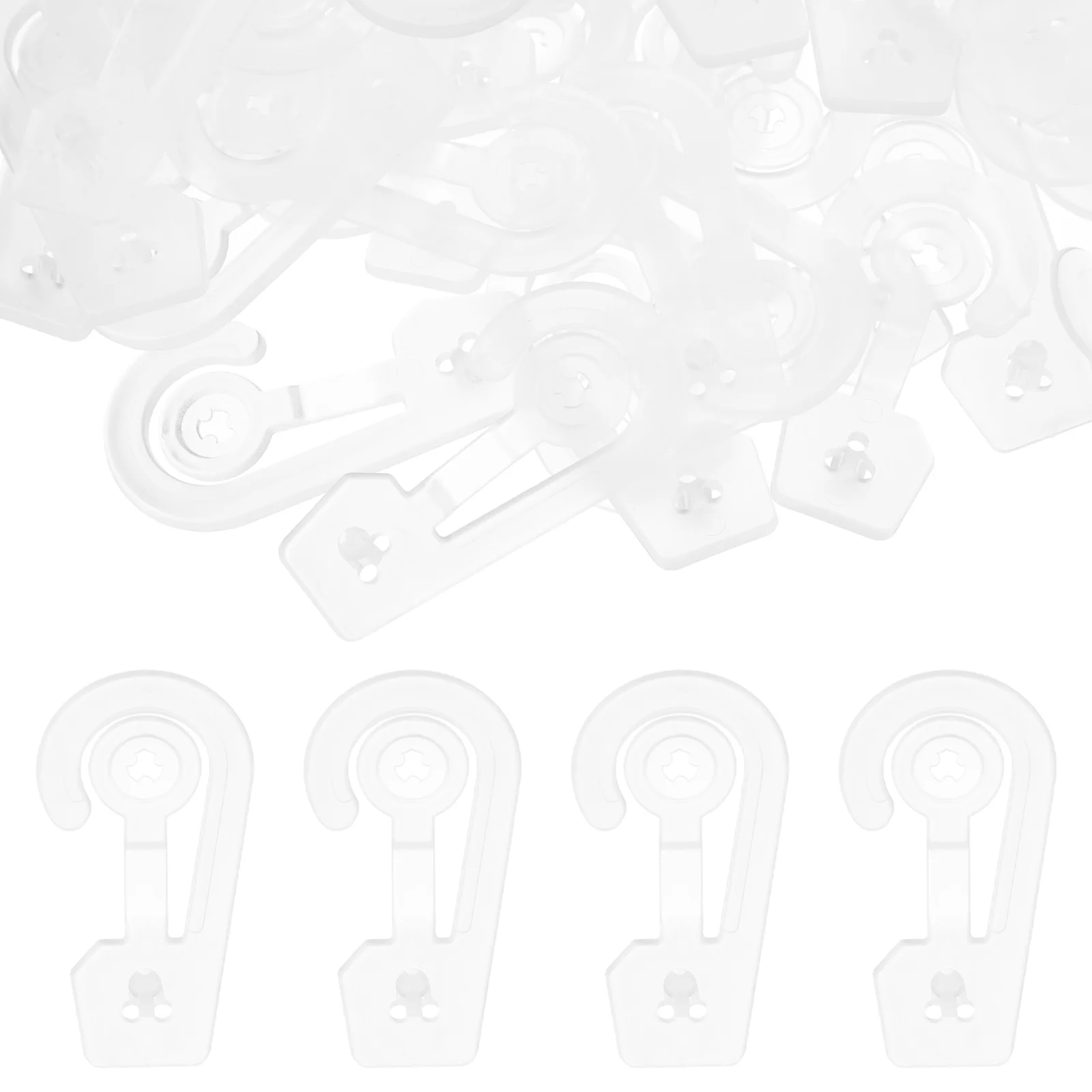 100Pcs Plastic Hooks Versatile Use Display Hooks Sock Hat Hanger Snap Hosiery Document Bag Kitchen J-hooks
100Pcs Plastic Hooks Versatile Use Display Hooks Sock Hat Hanger Snap Hosiery Document Bag Kitchen J-hooks