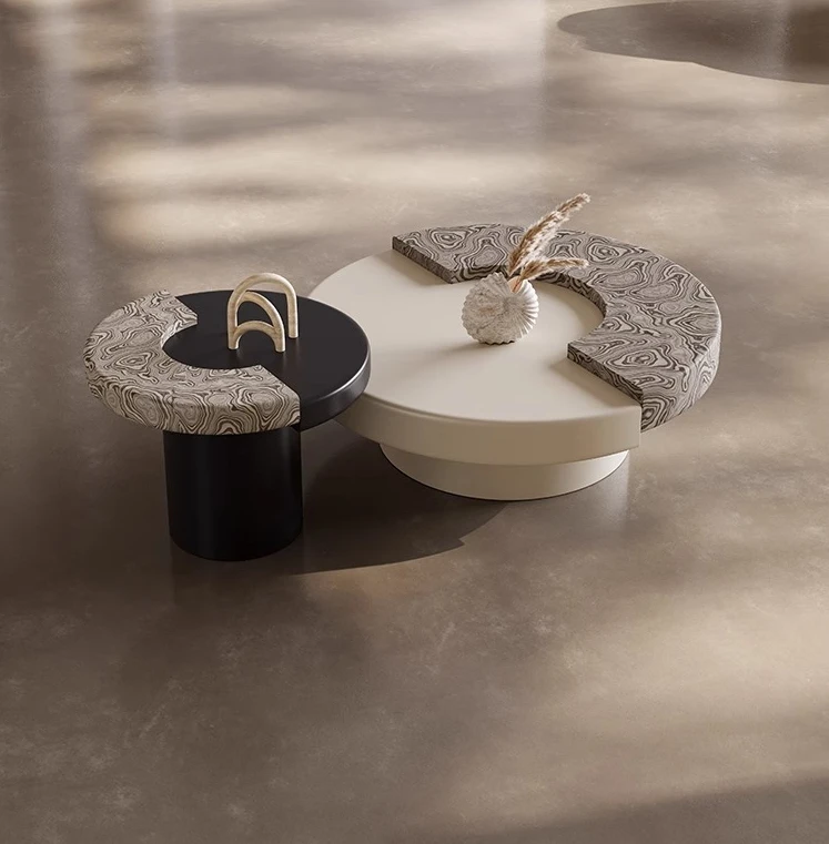 Italian designer light luxury coffee table combination Nordic minimalist small apartment living room high-end coffee table
Italian designer light luxury coffee table combination Nordic minimalist small apartment living room high-end coffee table