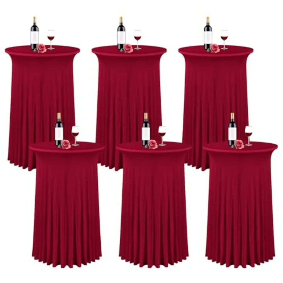 s Round Cocktail Table Skirt, Spandex Fitted High Top Table Skirt, Spandex Stretch Cocktail Tablecloth for Wedding Party Bar Ba
s Round Cocktail Table Skirt, Spandex Fitted High Top Table Skirt, Spandex Stretch Cocktail Tablecloth for Wedding Party Bar Ba