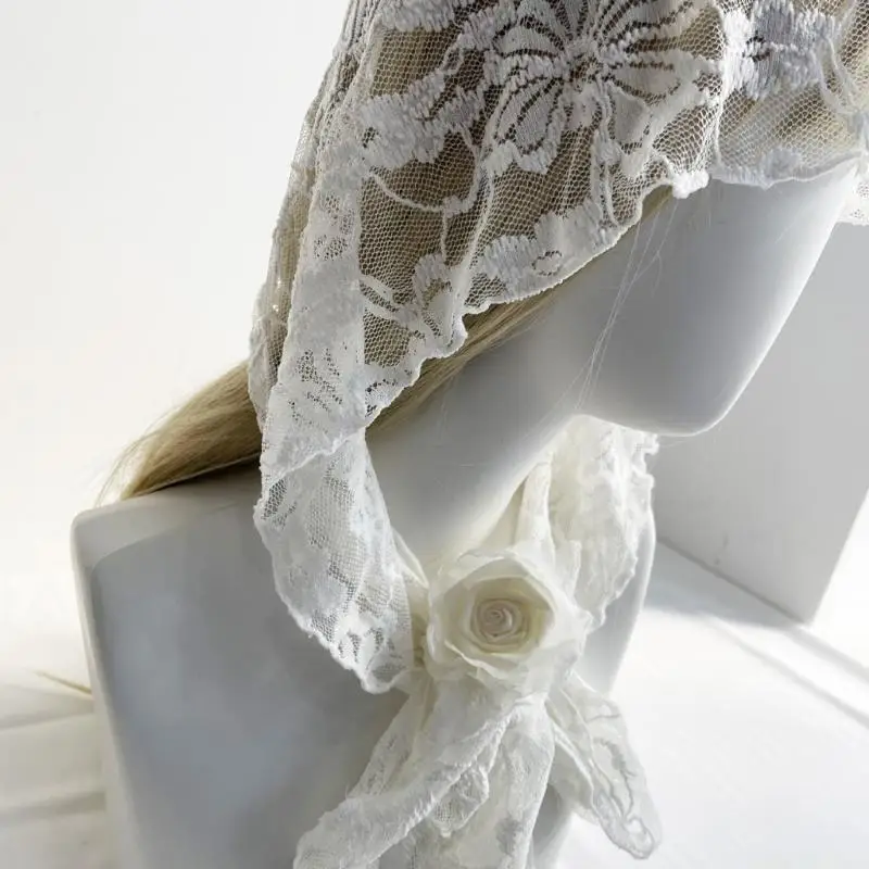 31BF Elegant Lace Hair Scarf With Hollow Design Breathable Cupro Fabric For Women
31BF Elegant Lace Hair Scarf With Hollow Design Breathable Cupro Fabric For Women