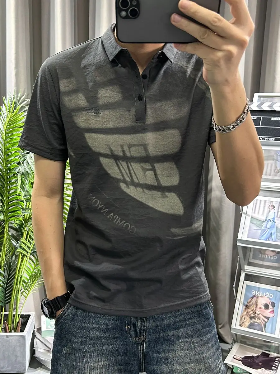 Male Polo Shirts Loose Print Grey Mens with Collar T-shirt Cotton Linen Wholesale Tee Original 5xl Summer Cheap Clothes Hot Top
Male Polo Shirts Loose Print Grey Mens with Collar T-shirt Cotton Linen Wholesale Tee Original 5xl Summer Cheap Clothes Hot Top