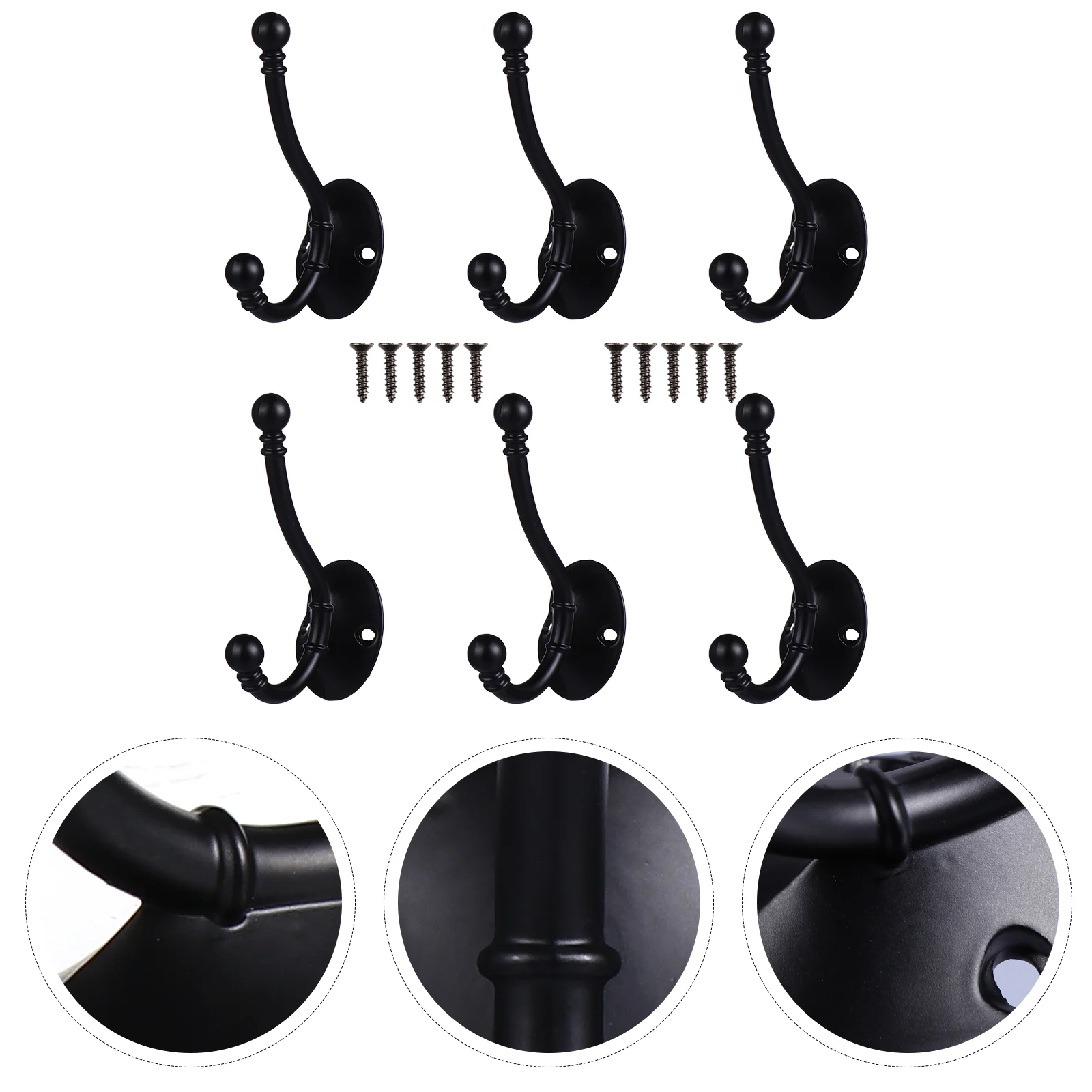 6 Pcs Hook up Clothes Hangers Towel Bathroom Hooks Anti-rust Coat Clothing Wall Door
6 Pcs Hook up Clothes Hangers Towel Bathroom Hooks Anti-rust Coat Clothing Wall Door