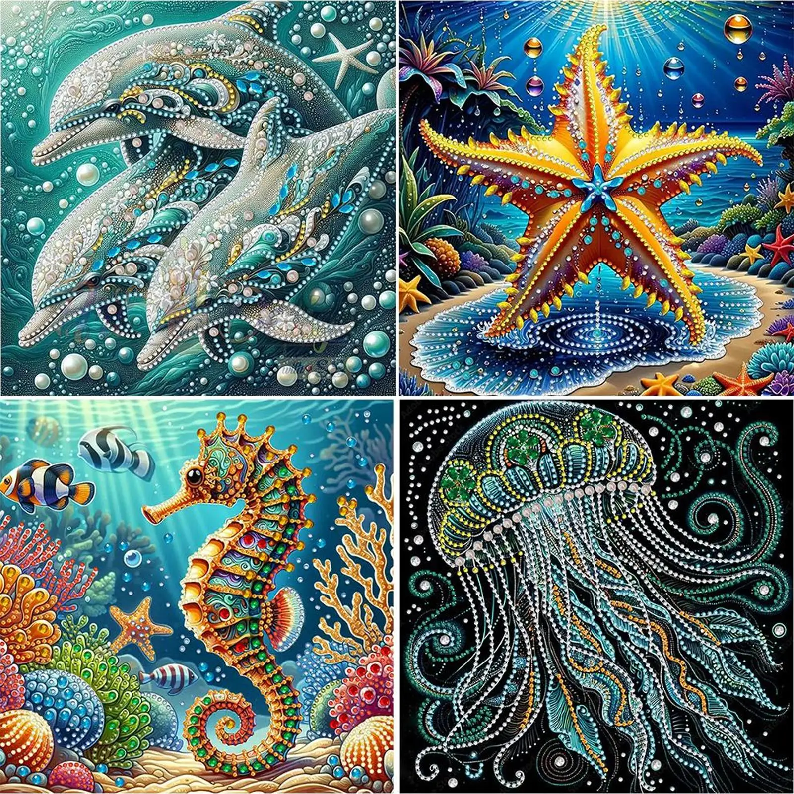 5D DIY Partial Special Shaped Drill Diamond Painting Kit Marine Animals Decor
5D DIY Partial Special Shaped Drill Diamond Painting Kit Marine Animals Decor