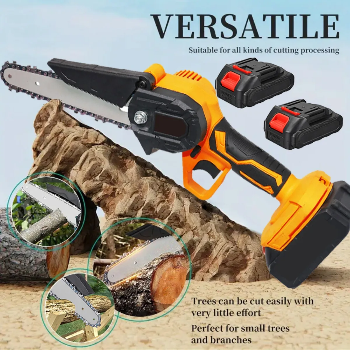 Беспроводная мини-бензопила, 6-дюймовая ручная электрическая бензопила, оснащенная аккумулятором, 23 фута/секундная скорость
Беспроводная мини-бензопила, 6-дюймовая ручная электрическая бензопила, оснащенная аккумулятором, 23 фута/секундная скорость