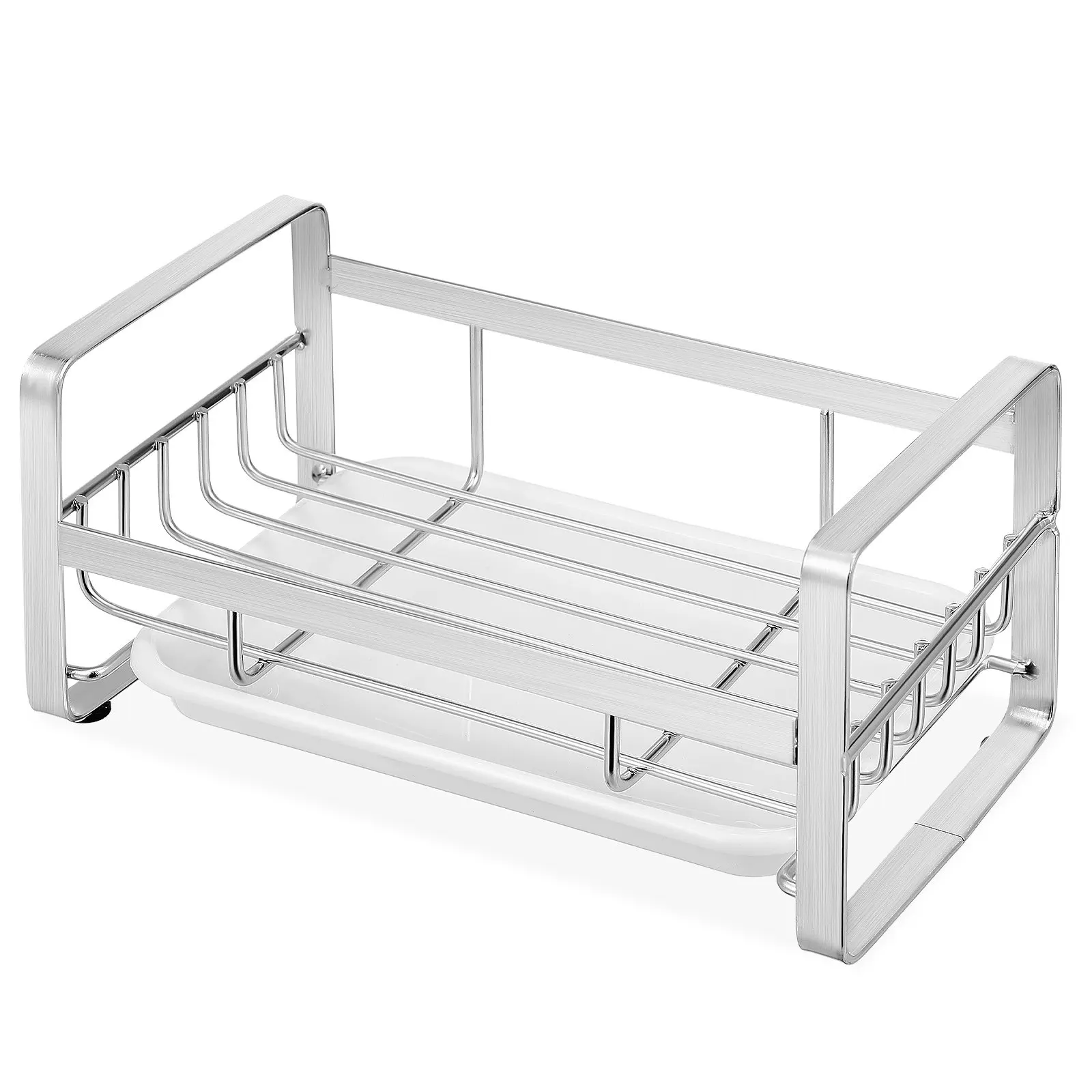 Stainless Steel Sink Organizer Sponge Holder Dish Soap Holder Drain Rack for Kitchen Counter Sink Storage Basket with Removable
Stainless Steel Sink Organizer Sponge Holder Dish Soap Holder Drain Rack for Kitchen Counter Sink Storage Basket with Removable