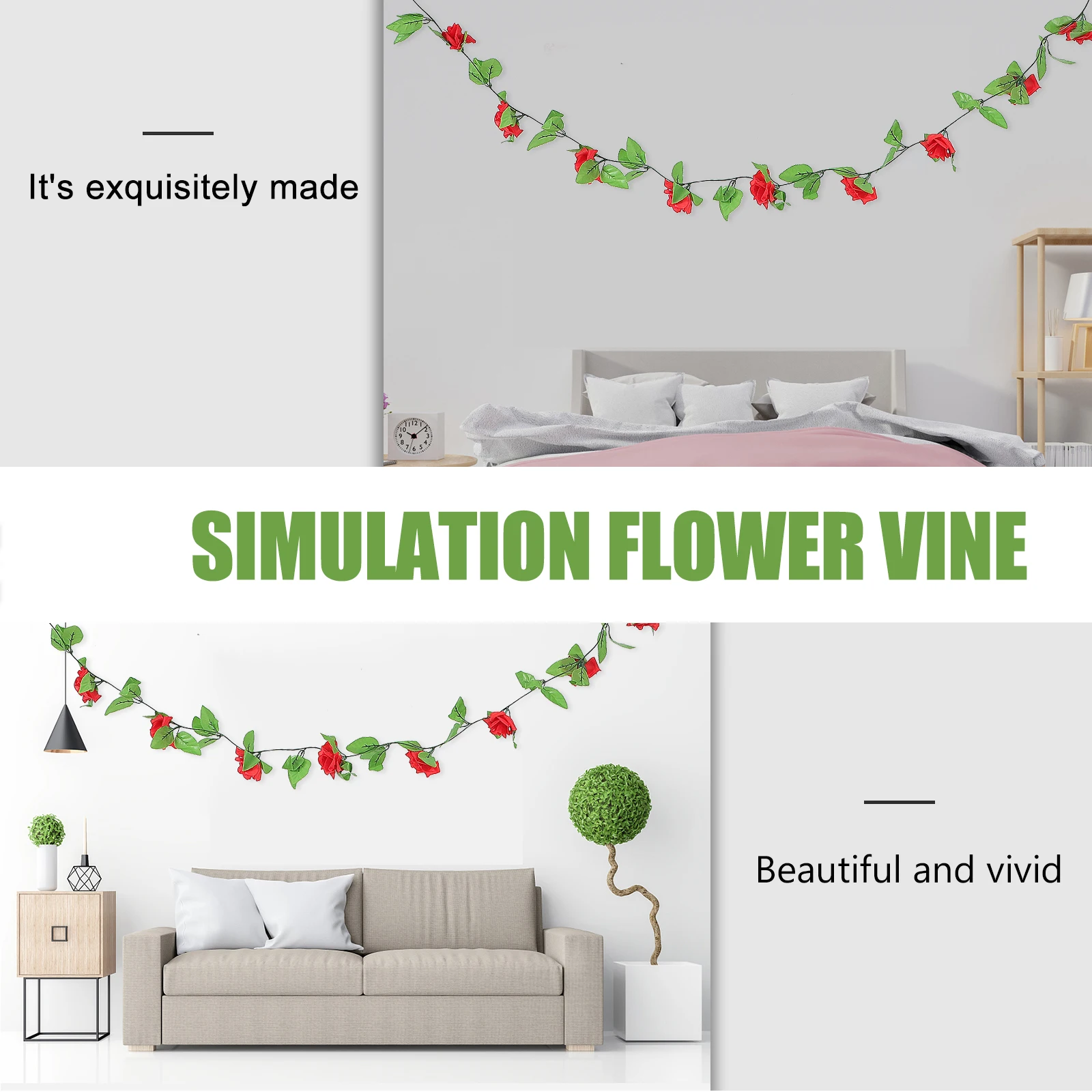 Simulated Rose Strips Simulation Flower Cane Decor Home Wedding Party Curving Vine Artificial Brim for Roses
Simulated Rose Strips Simulation Flower Cane Decor Home Wedding Party Curving Vine Artificial Brim for Roses