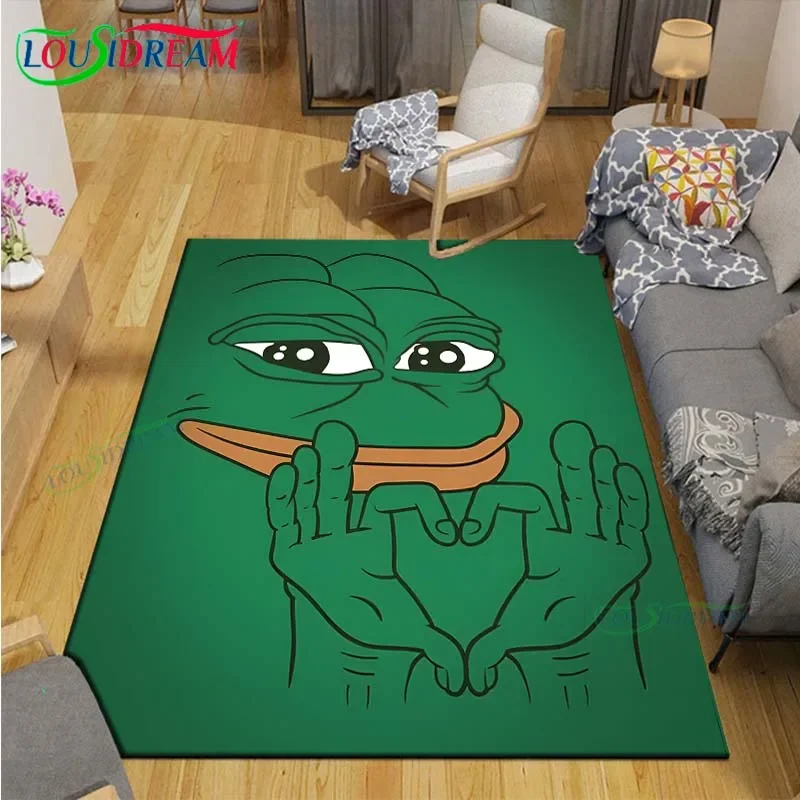 Famous Cartoon Frog Pepe Carpets for Living Room Yoga Mat Outdoor Carpet Bedroom Decor Bedroom Decor Birthday Gift
Famous Cartoon Frog Pepe Carpets for Living Room Yoga Mat Outdoor Carpet Bedroom Decor Bedroom Decor Birthday Gift