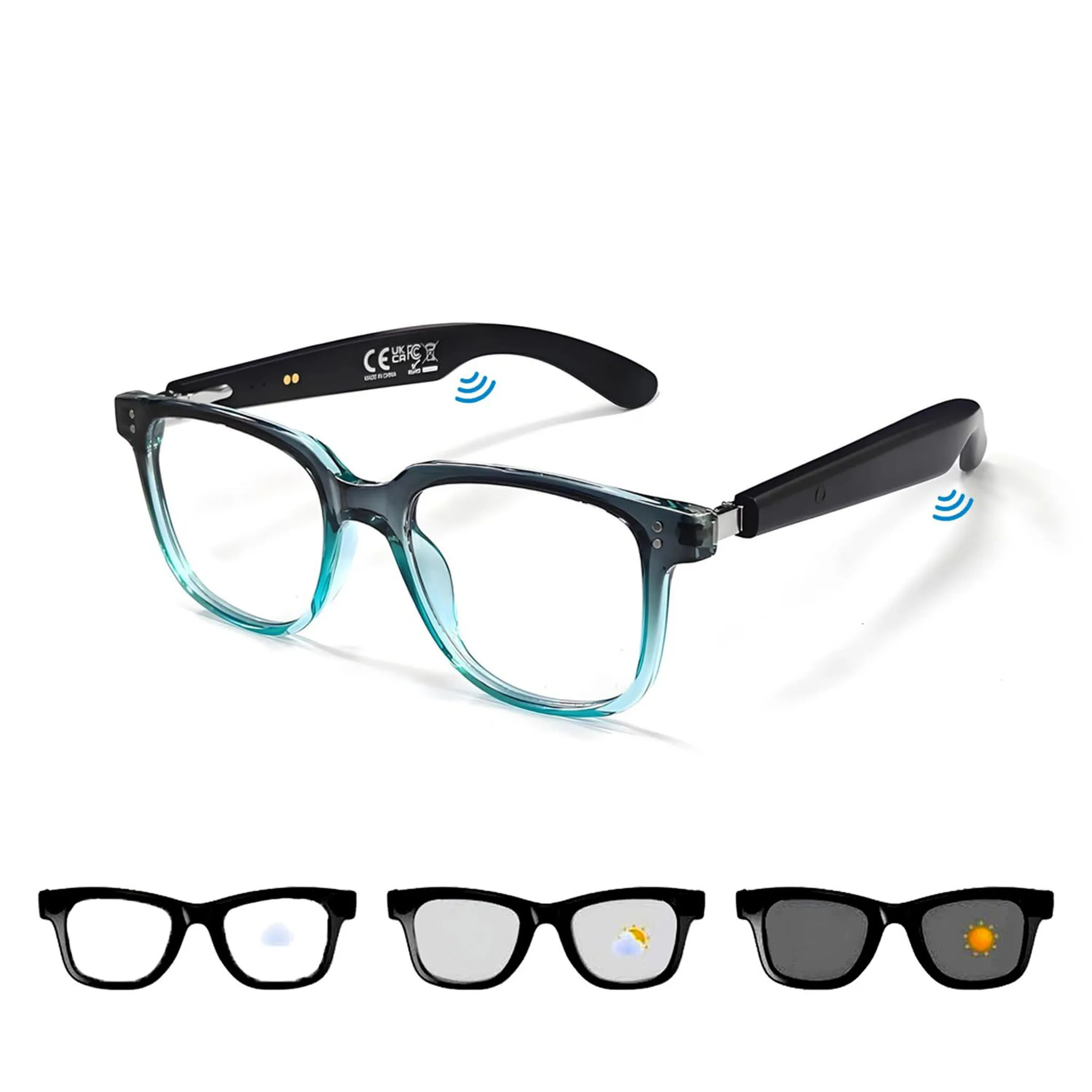 Smart Glasses Lightweight Hifi Music Hd Voice Audio Open-Ear Speakers Wireless Bluetooth Sunglasses for Men Women Outdoor Sports
Smart Glasses Lightweight Hifi Music Hd Voice Audio Open-Ear Speakers Wireless Bluetooth Sunglasses for Men Women Outdoor Sports