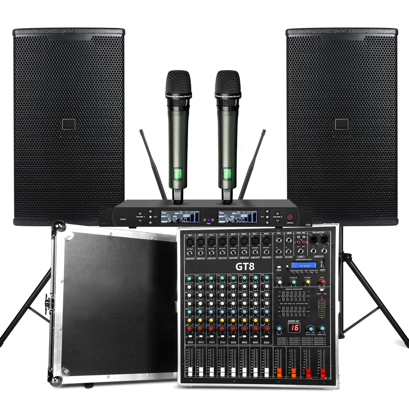KP600 Professional 12-inch Speaker Audio System Sound Equipment/8 Channels Audio Mixer /Speaker For Family Party Conference
KP600 Professional 12-inch Speaker Audio System Sound Equipment/8 Channels Audio Mixer /Speaker For Family Party Conference