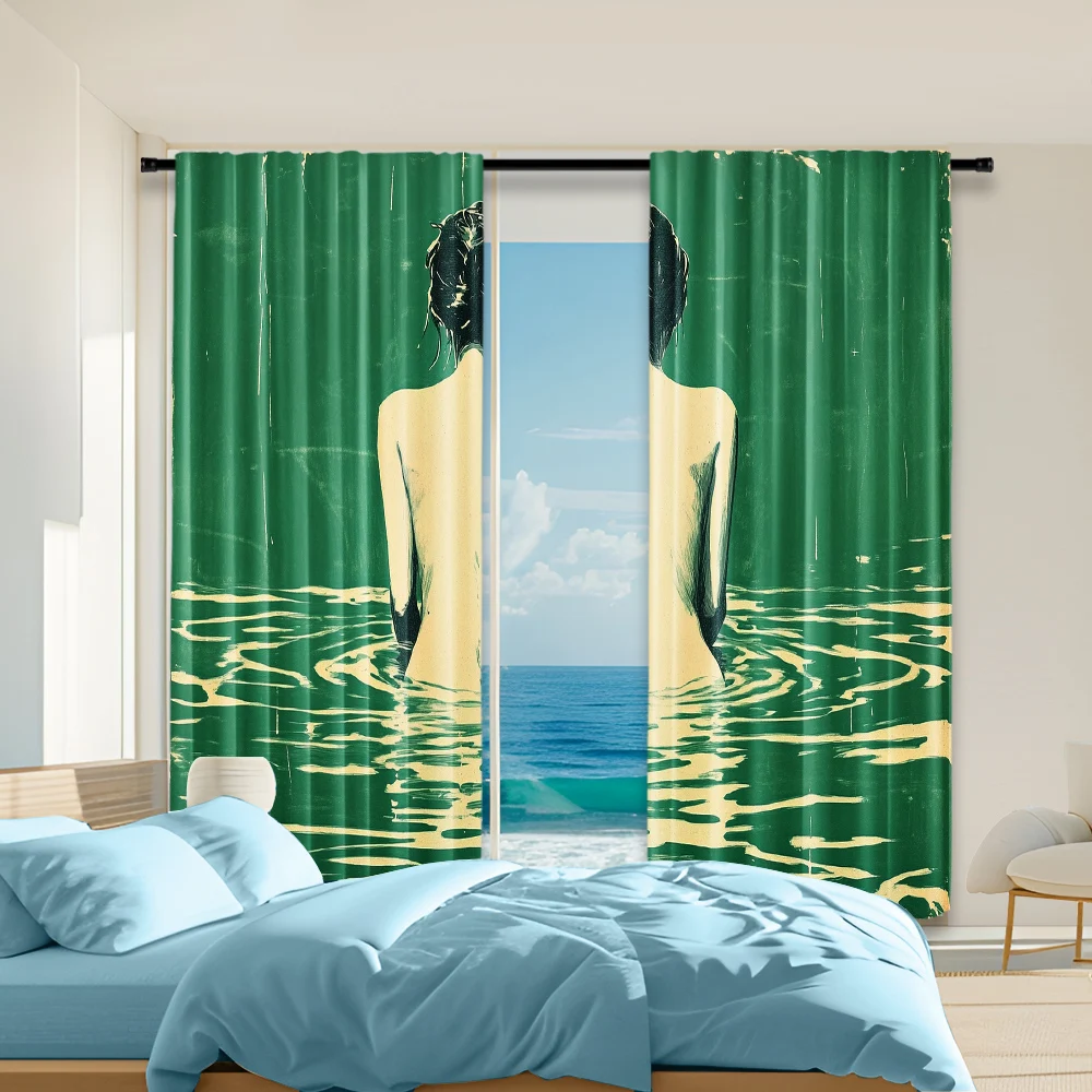 2 pcs, versatile polyester transparent curtains for home decoration river for use in bedrooms and living rooms
2 pcs, versatile polyester transparent curtains for home decoration river for use in bedrooms and living rooms