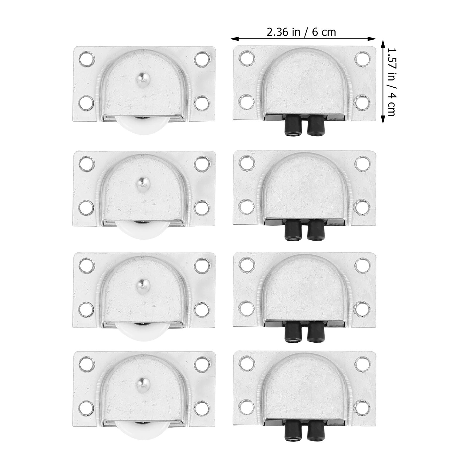 4 Pairs Sliding Door Wheels Stainless Steel Wardrobe Pulley Rollers Bearings Silent Smooth Closet Door Hardware Replacement
4 Pairs Sliding Door Wheels Stainless Steel Wardrobe Pulley Rollers Bearings Silent Smooth Closet Door Hardware Replacement