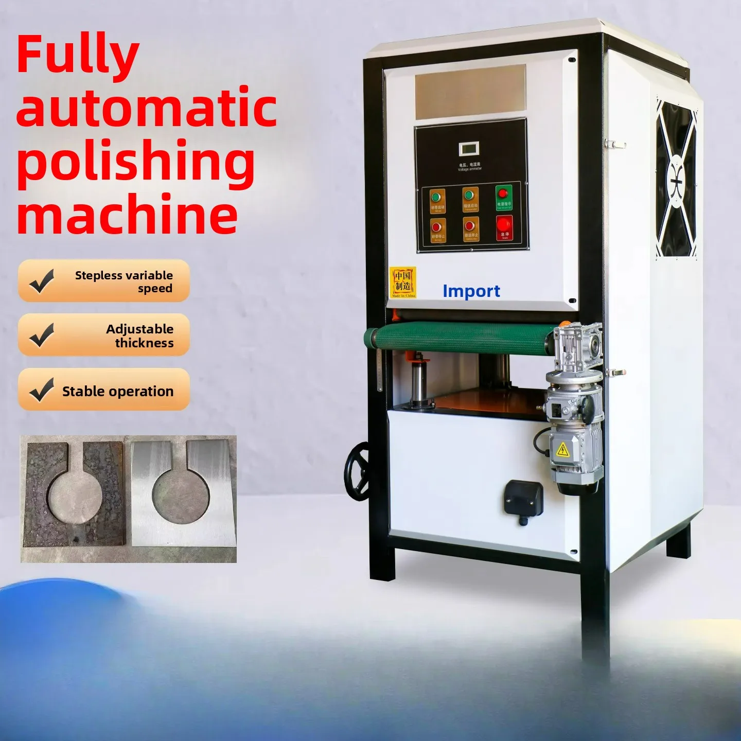 Sanding and Polishing Stainless Steel Wire Drawing Machine Flat Polishing Machine Automatic Metal
Sanding and Polishing Stainless Steel Wire Drawing Machine Flat Polishing Machine Automatic Metal