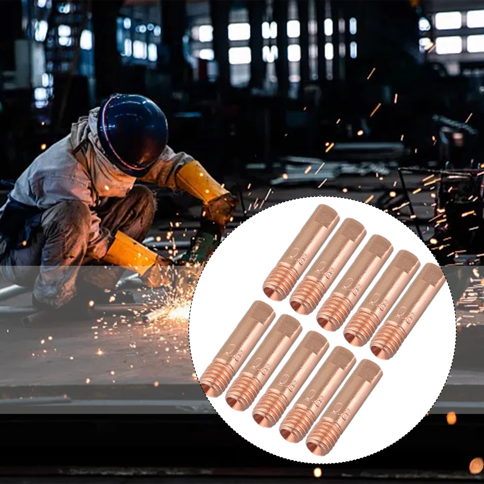 10 Pc/set Tip Gas Nozzle MB-15AK MIG/MAG M6 0.8/1.0/1.2mm Welding Torch Contact Tips Gas Nozzle For Welding Machine
10 Pc/set Tip Gas Nozzle MB-15AK MIG/MAG M6 0.8/1.0/1.2mm Welding Torch Contact Tips Gas Nozzle For Welding Machine