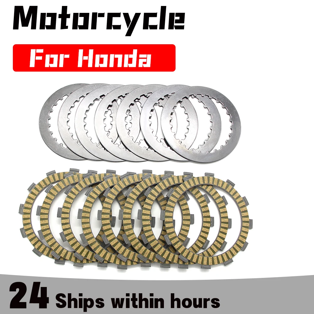 Motorcycle Clutch Disc Friction Discs For Honda CR125 RY R1 R2 R3 R4 R5 R6 R7 CRF250R OEM:22201-KS6-700 22321-KA3-710 2000-2010
Motorcycle Clutch Disc Friction Discs For Honda CR125 RY R1 R2 R3 R4 R5 R6 R7 CRF250R OEM:22201-KS6-700 22321-KA3-710 2000-2010