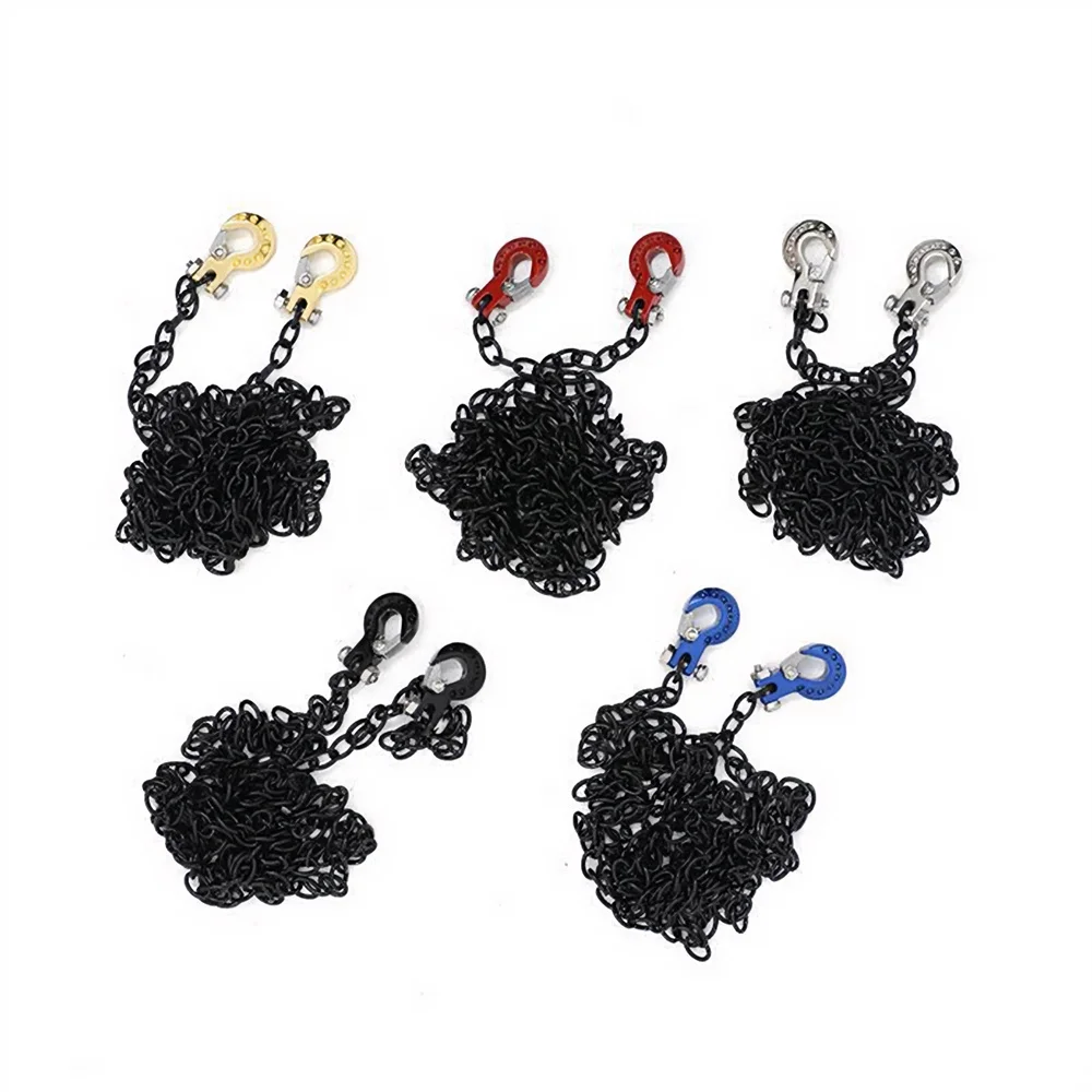 Tow Chain With Trailer Hook for Axial SCX10 Trx-4 for Tamiya CC01 D90 D110 1/10 RC Crawler Car Modification Accessories 
Tow Chain With Trailer Hook for Axial SCX10 Trx-4 for Tamiya CC01 D90 D110 1/10 RC Crawler Car Modification Accessories