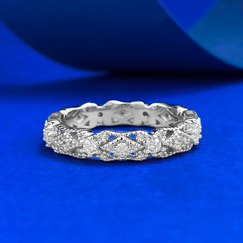 925 Sterling Silver White Gold Plated Cubic Zirconia CZ Crystal Diamond Accent Band Ring
925 Sterling Silver White Gold Plated Cubic Zirconia CZ Crystal Diamond Accent Band Ring