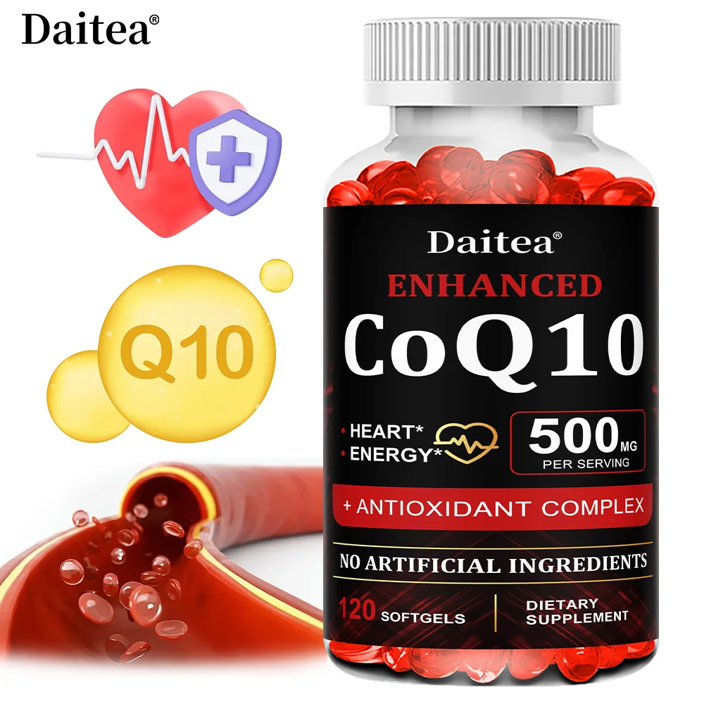 CoQ10 500 Mg - Heart Health & Energy Production, Antioxidant - Fortified CoQ10 Nutritional Supplement with CoQ10
CoQ10 500 Mg - Heart Health & Energy Production, Antioxidant - Fortified CoQ10 Nutritional Supplement with CoQ10