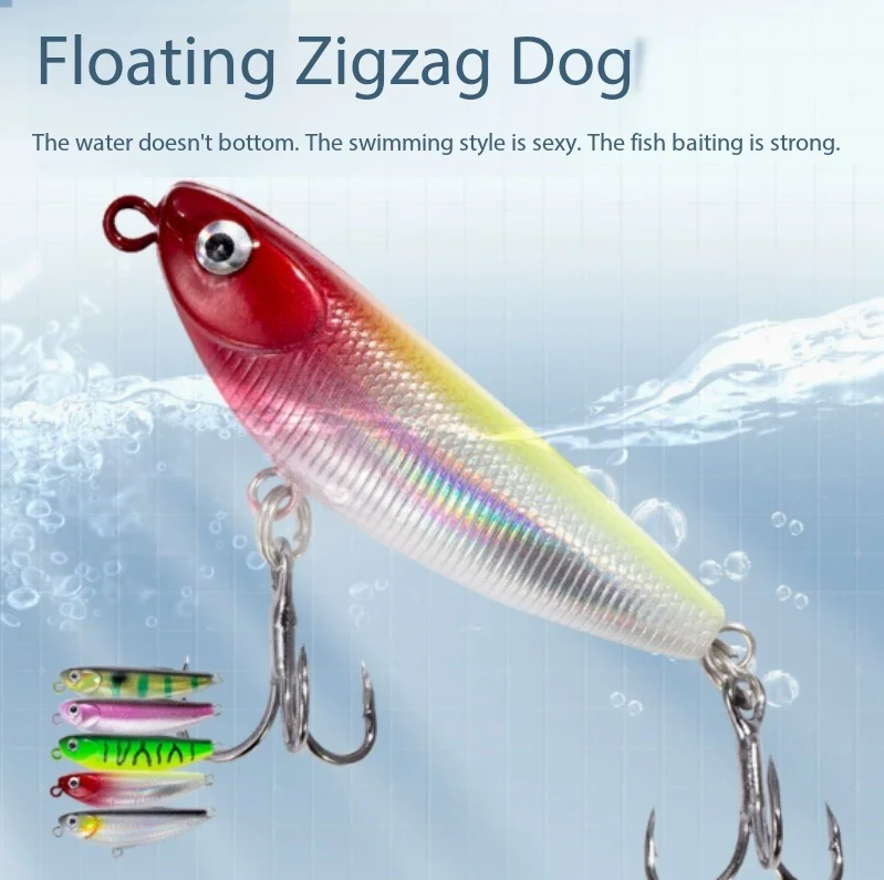 Fishing Lure Z-Dog Pencil Zigzag WalkHigh Buoyancy Long Cast Balance Loud Water Splash Real Scale Print Freshwater for BassPerch
Fishing Lure Z-Dog Pencil Zigzag WalkHigh Buoyancy Long Cast Balance Loud Water Splash Real Scale Print Freshwater for BassPerch