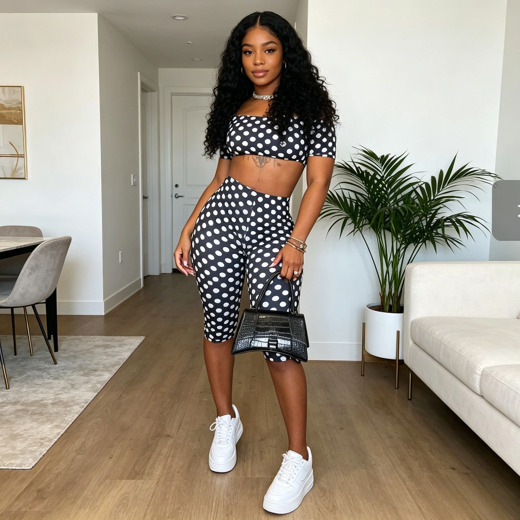 Pant Set Women Two Piece Sets Off Shoulder Print Dot Tops Knee Length Pants Tight Waist Y2k Streetwear Elegant Sexy Slim Fit
Pant Set Women Two Piece Sets Off Shoulder Print Dot Tops Knee Length Pants Tight Waist Y2k Streetwear Elegant Sexy Slim Fit