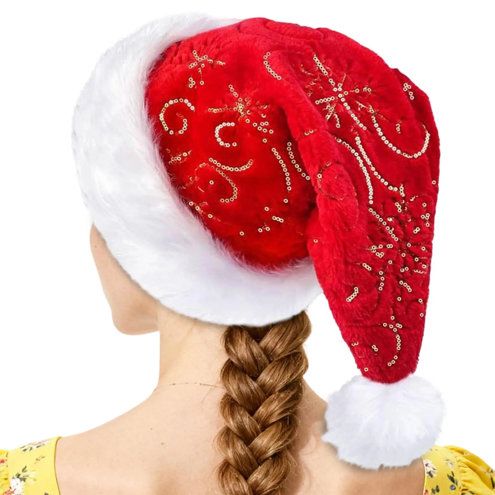 Plush Christmas Hat Portable Winter Reusable Headwear Santa Claus Hat For Travel Holiday Parties Family Gatherings
Plush Christmas Hat Portable Winter Reusable Headwear Santa Claus Hat For Travel Holiday Parties Family Gatherings