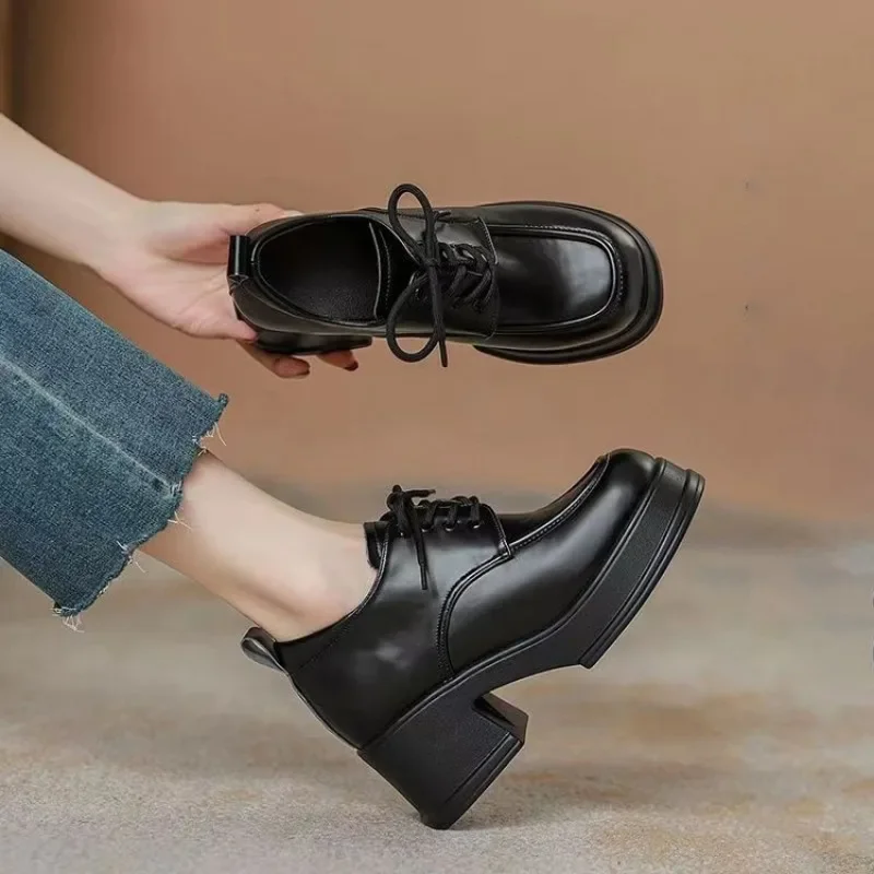 Shoes Woman 2025 Platform Black Flats Oxfords Round Toe Autumn Female Footwear Casual Sneaker Loafers with Fur British
Shoes Woman 2025 Platform Black Flats Oxfords Round Toe Autumn Female Footwear Casual Sneaker Loafers with Fur British