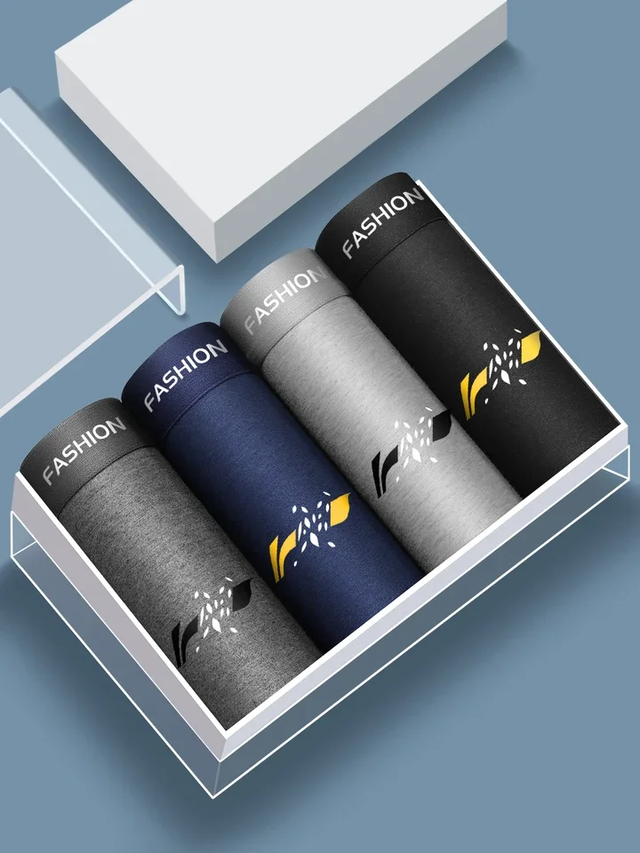 4 Pieces of Men's Underwear, Soft, Loose, Comfortable and Trendy Sports Men's Boxer Briefs, Soft Antibacterial Shorts
4 Pieces of Men's Underwear, Soft, Loose, Comfortable and Trendy Sports Men's Boxer Briefs, Soft Antibacterial Shorts