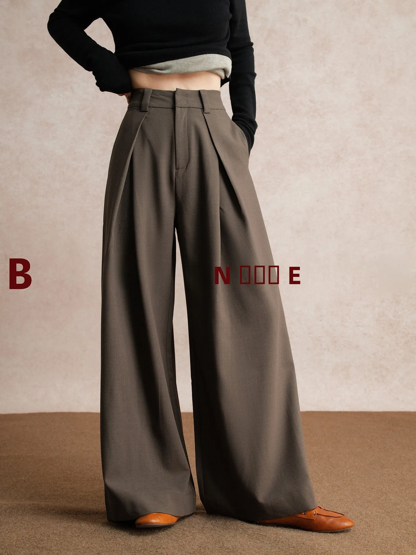 Belin Commuter Sle High Waist Draped Suit Pants Women's Bla Wide Leg Pants Versatile Slimming Long Trousers
Belin Commuter Sle High Waist Draped Suit Pants Women's Bla Wide Leg Pants Versatile Slimming Long Trousers