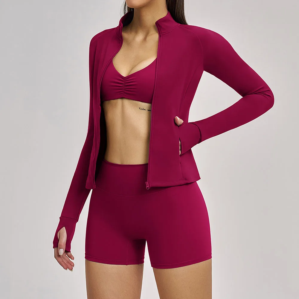 3PCS Yoga Sports Set Women'S Shockproof Sports Bra High Waist Fitness shorts Yoga Long Sleeve Suit Running Gym Workout Clothes
3PCS Yoga Sports Set Women'S Shockproof Sports Bra High Waist Fitness shorts Yoga Long Sleeve Suit Running Gym Workout Clothes